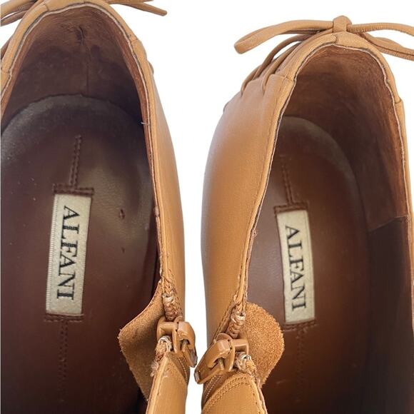 Alfani Women Leather Ankle Boots Bamboo Color 9.5M - Picture 7 of 12